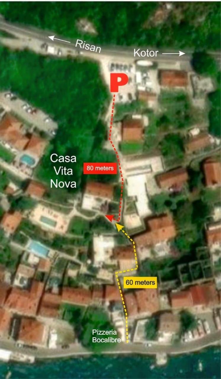 Casa Vita Nova Hotel Perast Exterior foto